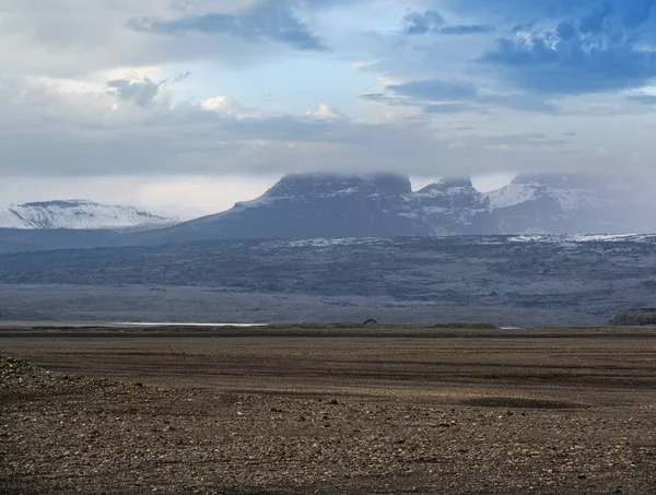 Islandia Otoño Tundra Paisaje Cerca Del Glaciar Haoldukvisl Islandia Lengua —  Fotos de Stock