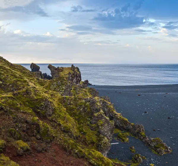 View Auto Trip West Iceland Highlands Snaefellsnes Peninsula Snaefellsjokull National — Zdjęcie stockowe