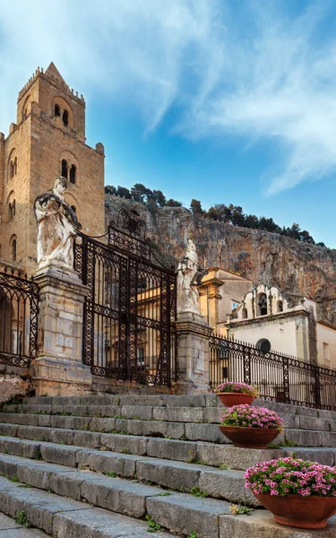 Cefalu Eski Kasaba Görünümü Palermo Bölge Sicilya Talya — Stok fotoğraf