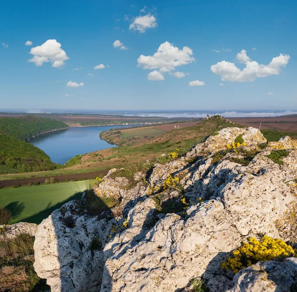 Rus Saldırganı Olmayan Ukrayna Dnister Nehri Kanyonu Nun Muhteşem Bahar — Stok fotoğraf