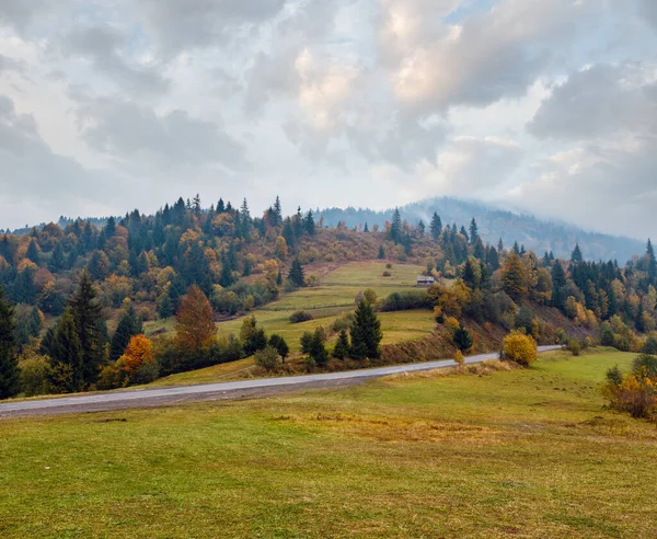 Autumn Carpathian Mountains Landscape Mizhhiria Zakarpattia Oblast Ukraine — Stock Photo, Image