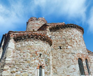 Church of St John the Baptist Nessebar, Bulgaristan. Geç onuncu yüzyılda inşa edilmiş.