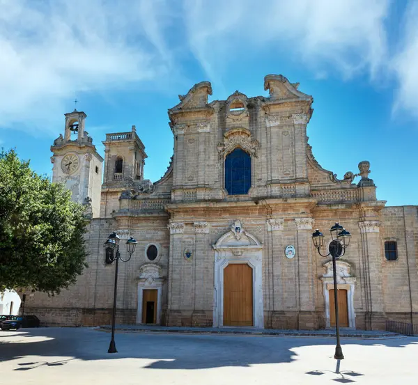 Pequeña Ciudad Medieval Pintoresca Catedral Oria Vistas Basílica Región Brindisi — Foto de Stock