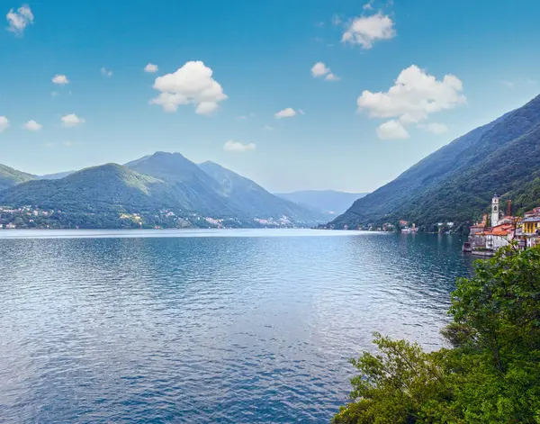 stock image Alpine Lake Como summer evening view (Italy)