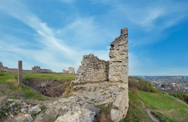 Summer View Ancient Castle Ruins Kremenets City Ternopil Region Ukraine — Stock Photo, Image