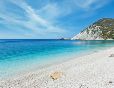 Petani plaj yaz manzarası (kefalonia, Yunanistan)