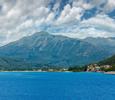 Yaz Oda üzerinden tren feribot kefalonia yolda lefkada (Yunanistan)