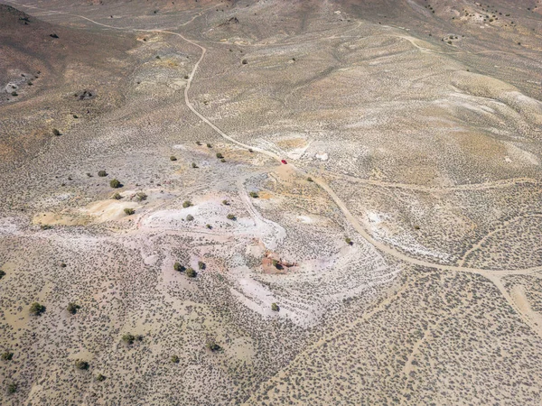 Aerial Foto Roads Surface Nevada Desert — Stock Photo, Image