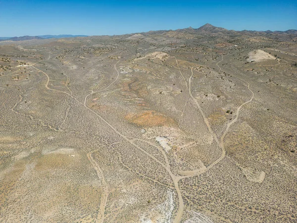 Aerial Foto Roads Surface Nevada Desert — Stock Photo, Image
