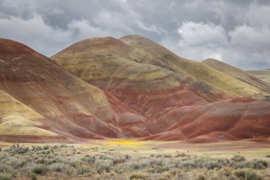 Beautiful and colorful landscape of the Painted Hills in Eastern Oregon, near John Day. clipart