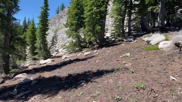 Scenic Landscape Hike Union Peak Southern Oregon Crater Lake National Royalty Free Stock Video