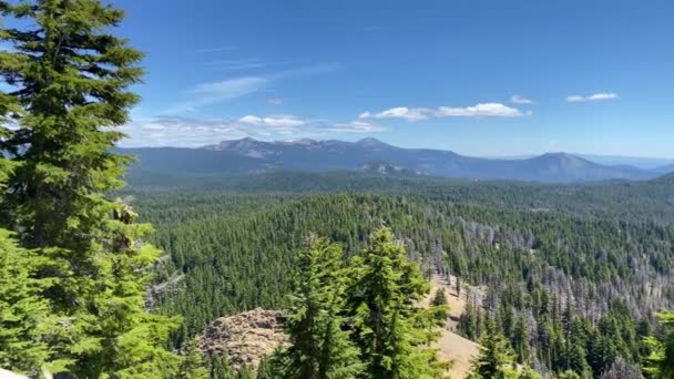 Paysage Pittoresque Randonnée Vers Union Peak Dans Sud Oregon Parc — Video