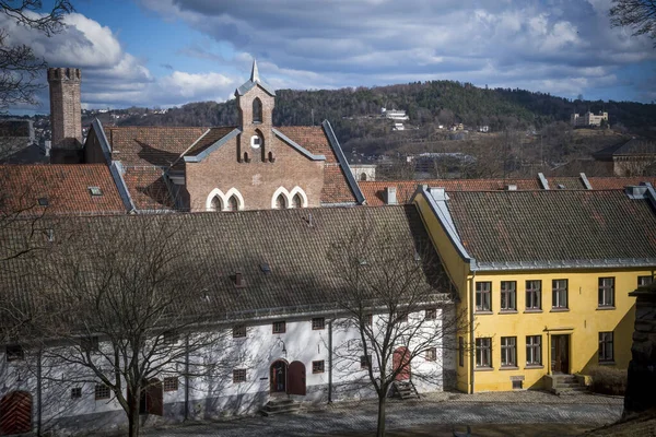 Norveç Başkenti Oslo Daki Akershus Kalesi Nden Görüntü — Stok fotoğraf