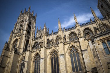 Kuzey Yorkshire 'daki York Minster' ın ana cephesi.