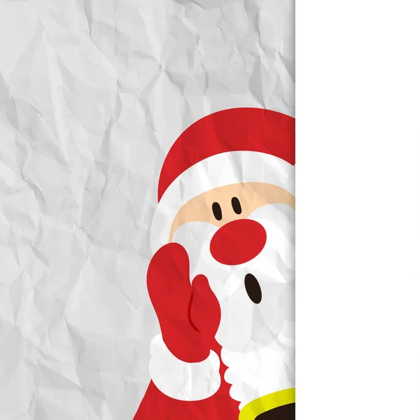 Christmas Card Merry Christmas Happy New Year You Adorable Santa — Stock Vector