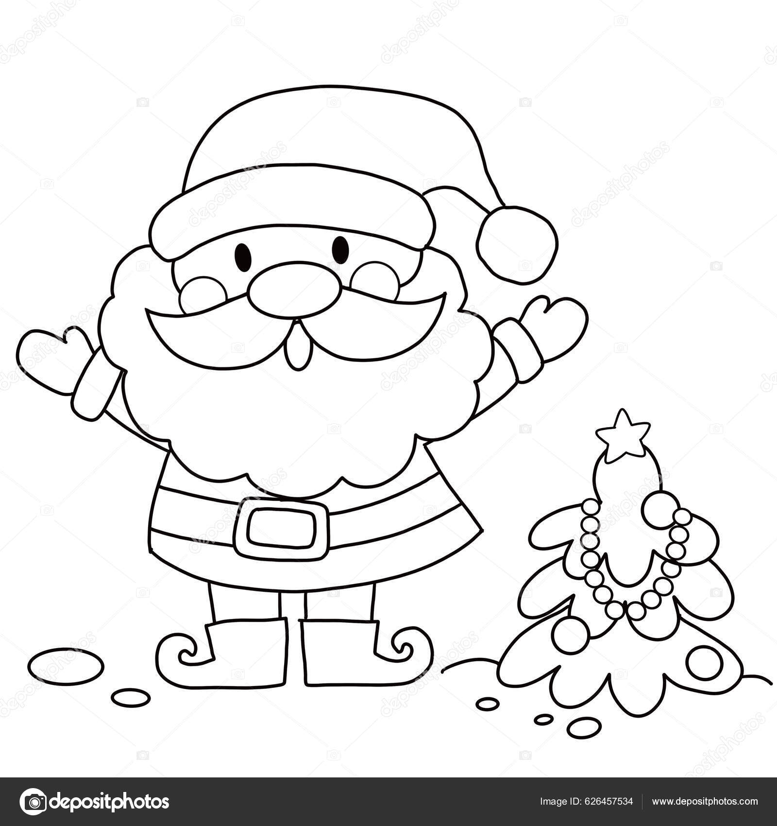 How To Draw Santa Claus's Face - Art For Kids Hub -