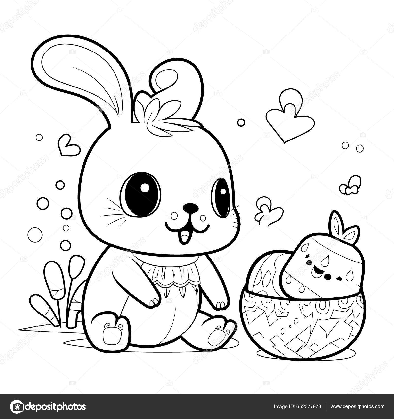 40 Desenhos de Coelhos para Colorir, Pintar e Imprimir - Online Cursos  Gratuitos