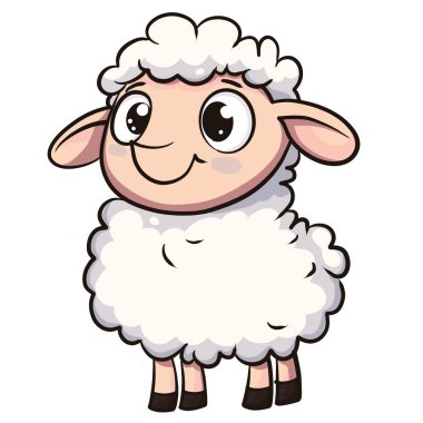 Yumuşak beyaz yün ve büyük anlamlı gözleri olan şirin bir koyun. Çocuk çizimleri ya da çiftlik temalı tasarımlar için mükemmel. Bu sevimli karakter her projeye neşe ve cazibe katar.