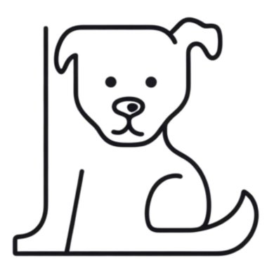 Tarzlı köpek silueti içeren basit ve zarif bir logo tasarımı. Bu logo sadakat ve dostluğun özünü yakalıyor, evcil hayvan işletmeleri veya organizasyonlar için mükemmel hale getiriyor.