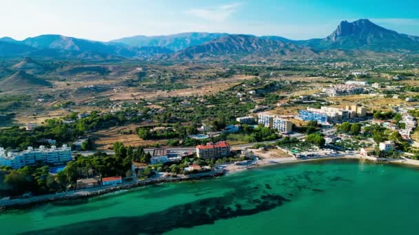 Παραλία Platja Del Parad Κοντά Villajoyosa Νότια Ισπανία — Αρχείο Βίντεο
