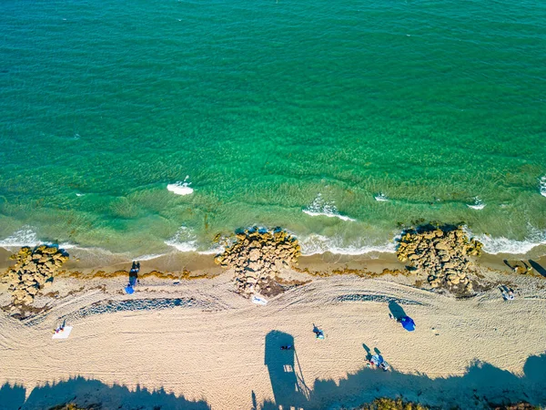航空写真Deerfield Beachフロリダ海岸線 アメリカ — ストック写真