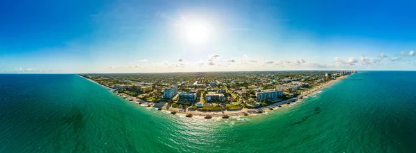 Zdjęcie Lotnicze Deerfield Beach Floryda Usa — Zdjęcie stockowe