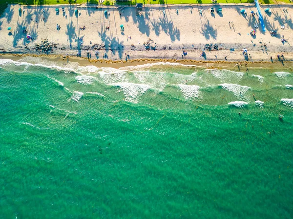 Luchtfoto Deerfield Beach Florida Kustlijn Verenigde Staten — Stockfoto