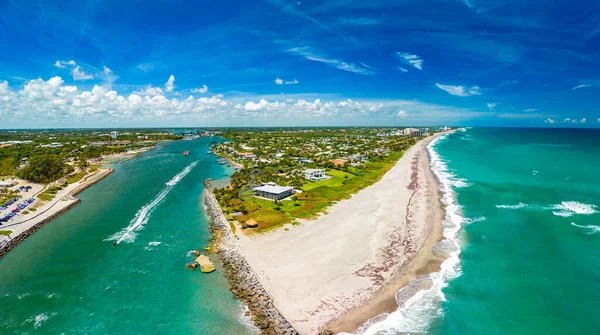 Dubois Park Jupiter Beach Inlet Areal Views Florida Estados Unidos — Foto de Stock