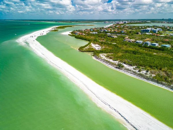 stock image Aerial View of Marco Island, a popular tourist beach town in Florida