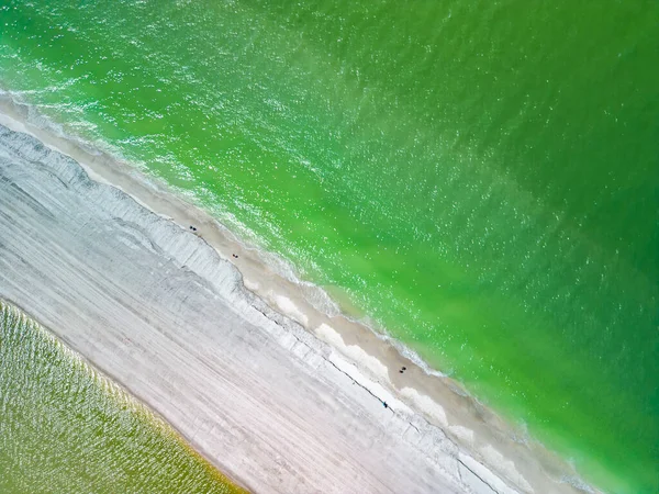 Widok Lotu Ptaka Marco Island Popularnej Plaży Turystycznej Florydzie — Zdjęcie stockowe