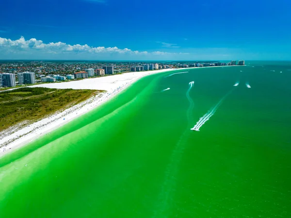 stock image Aerial View of Marco Island, a popular tourist beach town in Florida