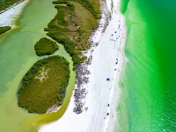 stock image Aerial View of Marco Island, a popular tourist beach town in Florida