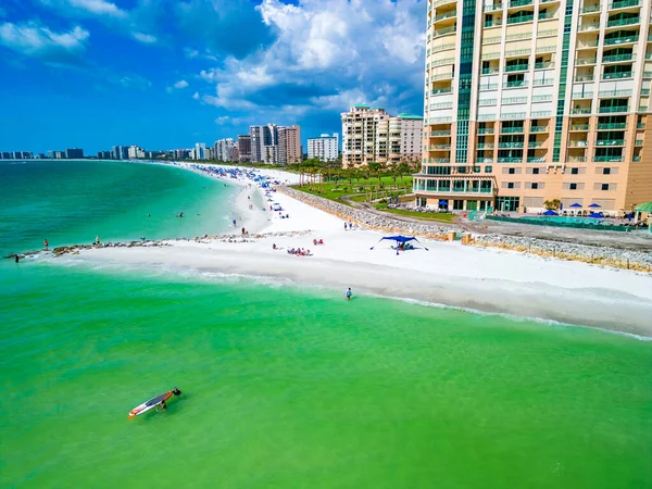 stock image Aerial View of Marco Island, a popular tourist beach town in Florida