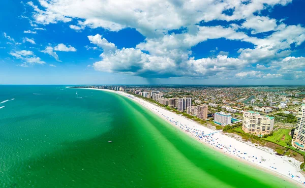 stock image Aerial View of Marco Island, a popular tourist beach town in Florida