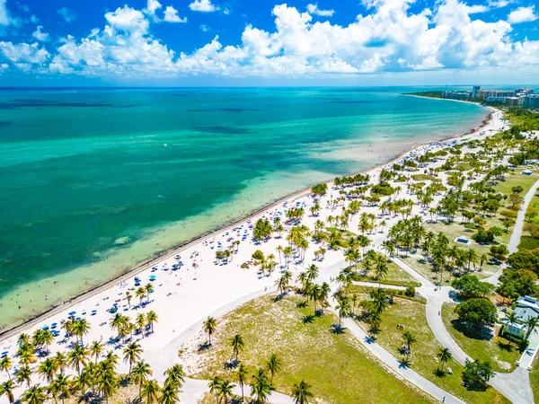 Piękna Plaża Crandon Park Key Biscayne Miami Usa — Zdjęcie stockowe