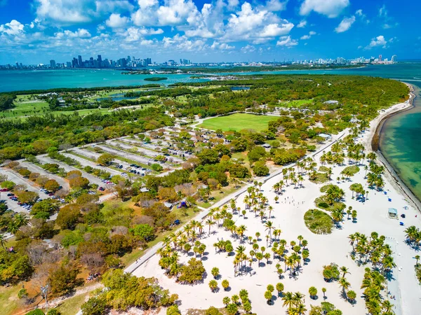 stock image Beautiful Crandon Park beach in Key Biscayne in Miami, USA