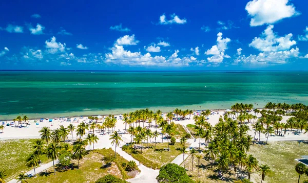 stock image Beautiful Crandon Park beach in Key Biscayne in Miami, USA