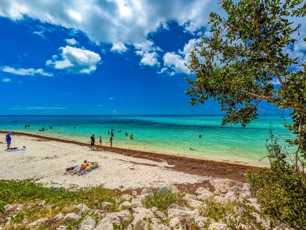 Bahia Honda State Park Calusa Beach Florida Keys Tropikalne Wybrzeże — Zdjęcie stockowe
