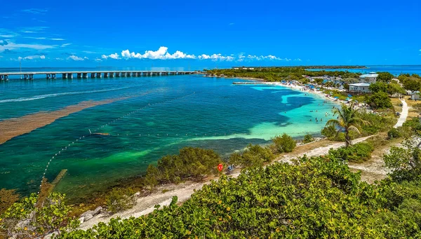 巴伊亚本田州立公园 卡卢萨海滩 佛罗里达钥匙 热带海岸与天堂海滩 — 图库照片