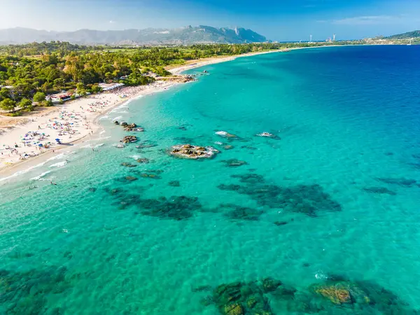 Вид Воздуха Пляж Орр Тортол Сардиния Италия — стоковое фото