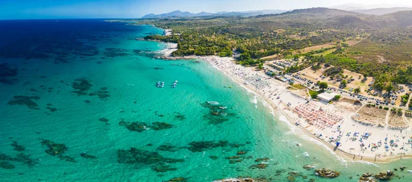 Вид Воздуха Пляж Орр Тортол Сардиния Италия — стоковое фото