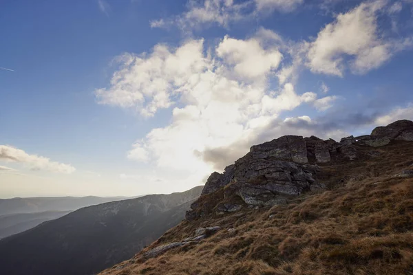 Vacker Höst Bergslandskap Över 2000 Meter — Stockfoto