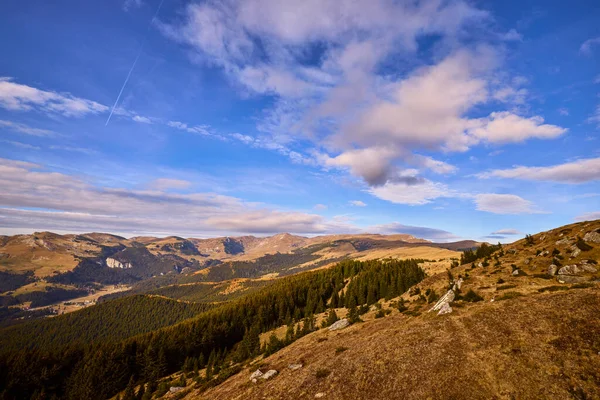 Schöne Bergherbstlandschaft Bucegi Gebirge Rumänien — Stockfoto