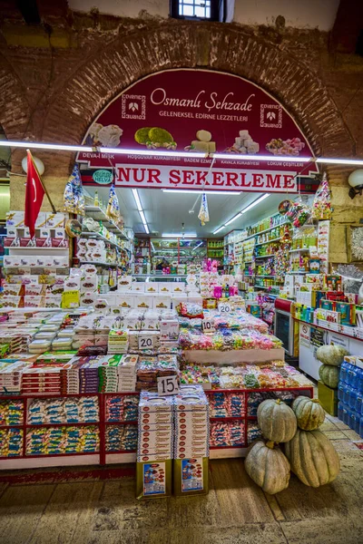 Edirne Turquía Noviembre 2022 Interior View Selimiye Mosque Bazaar — Foto de Stock