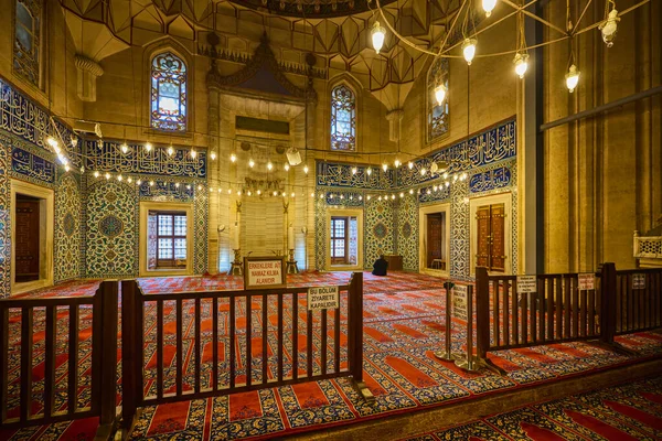 Edirne Turchia Novembre 2022 Immagine Interna Della Moschea Selimiye Moschea — Foto Stock