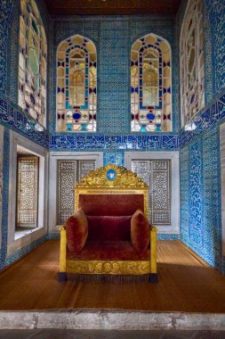 İstanbul, Türkiye, 28 Kasım 2022. Topkapı Sarayı & Harem, Plat, Binalar ve Müzeler içinden görüntüler.