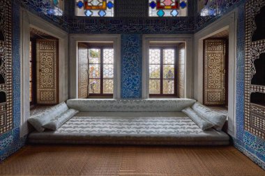 İstanbul, Türkiye, 28 Kasım 2022. Topkapı Sarayı & Harem, Plat, Binalar ve Müzeler içinden görüntüler.