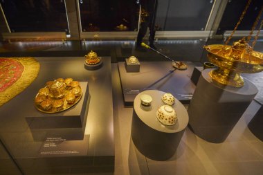 İstanbul, Türkiye, 28 Kasım 2022. Topkapı Sarayı & Harem, Plat, Binalar ve Müzeler içinden görüntüler.