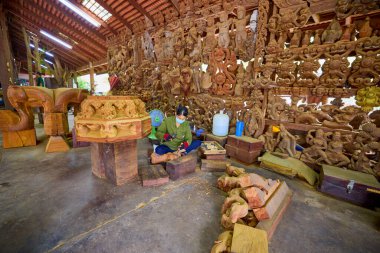 Pattaya Tayland 22 Mayıs 023.Dış görüntüler Doğruluk Sığınağı ile.