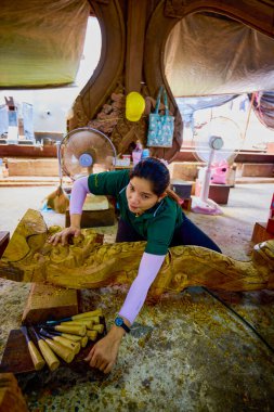 Pattaya Tayland 22 Mayıs 023.Dış görüntüler Doğruluk Sığınağı ile.